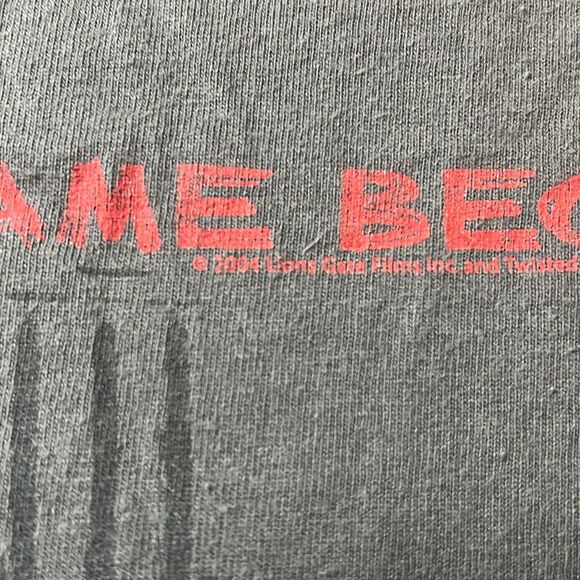 Vintage Gildan 2004 SAW‎ Horror Movie Promo Let The Games Begin Promo TShirt S - Picture 7 of 7
